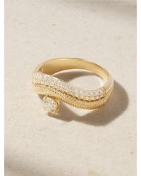 STONE AND STRAND - Anjelica 14-Karat Diamond Ring - Lyst