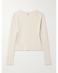 RE/DONE - Hanes 90S Baby Cotton-Jersey T-Shirt - Lyst