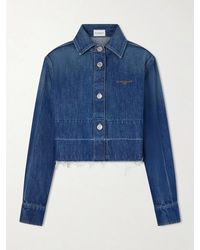 Givenchy - Raw Edge Denim Jacket - Lyst