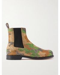 JW Anderson - Crystal-Embellished Suede Chelsea Boots - Lyst