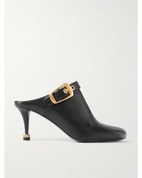 Chloé - Andrea Mules Aus Leder Mit Schnallen - Lyst
