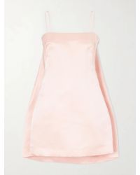 Givenchy - Cape-Effect Silk-Satin Mini Dress - Lyst