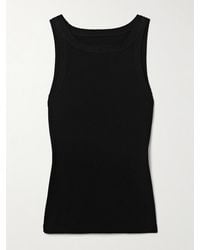 Nili Lotan - Jennifer Ribbed Cotton-Jersey Tank - Lyst