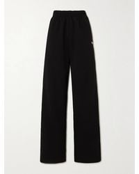 Balenciaga - Embroidered Cotton-Jersey Track Pants - Lyst