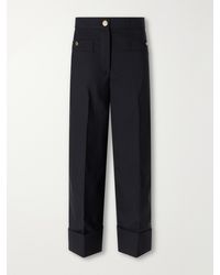 Thom Browne - Virgin Wool-Twill Straight-Leg Cropped Pants - Lyst