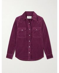 Twp - Paneled Cotton-Blend Corduroy Shirt - Lyst