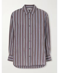 Veronica Beard - Lloyd Striped Woven Shirt - Lyst
