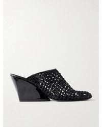 Proenza Schouler - Slant 70 Leather-Trimmed Crocheted Mules - Lyst