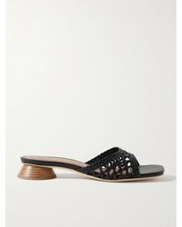 STAUD - Simone Mules Aus Geflochtenem Leder - Lyst