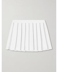 Tory Sport - Tennis-Rock Aus Jersey Mit Falten Und Stickereien - Lyst