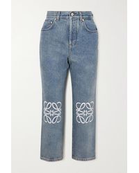 Loewe - Anagram Straight-leg Jeans - Lyst