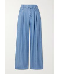 Mother Of Pearl - Britton L Lyocell-chambray Wide-leg Pants - Lyst