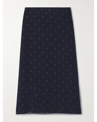 Acne Studios - Mehrlagiger Rock Aus Chiffon Mit Polka-Dots Und Distressed-Detail - Lyst