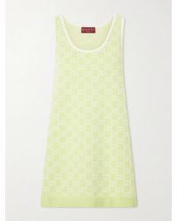 Gucci - Jacquard-Knit Cotton Mini Dress - Lyst