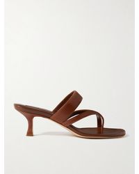 Manolo Blahnik - Sandales En Cuir Susa 50 - Lyst