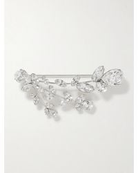 Jennifer Behr - Apolline-Tone Crystal Brooch - Lyst
