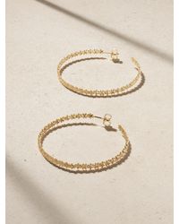 Sydney Evan - Tiny Daisy 14-Karat Diamond Hoop Earrings - Lyst