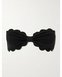 Marysia Swim - Antibes Scalloped Recycled-Seersucker Bikini Top - Lyst