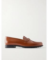 Tod's - Gomma 19 Logo-Embellished Leather Loafers - Lyst