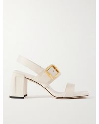 Jimmy Choo - Hawke 70 Embellished Leather Slingback Sandals - Lyst