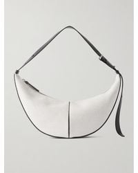 Proenza Schouler - Slide Leather And Canvas Shoulder Bag - Lyst