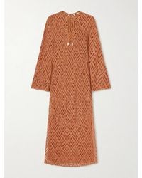 Johanna Ortiz - Wild Savannah Open-Knit Cotton Tunic Dress - Lyst