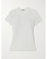 CDLP - T-Shirt Aus Einer Gerippten Stretch-Lyocell-Baumwollmischung - Lyst