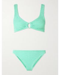 Hunza G - Julia Embellished Seersucker Bikini - Lyst