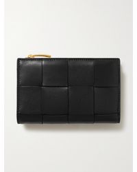 Bottega Veneta - Cassette Intrecciato Leather Wallet - Lyst