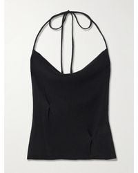 Deiji Studios - Fine Knot Recycled Ribbed-Knit Halterneck Top - Lyst