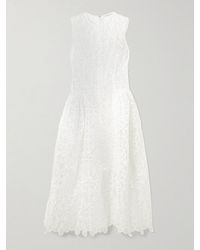 Cecilie Bahnsen - Cate Embroidered Tulle Midi Dress - Lyst