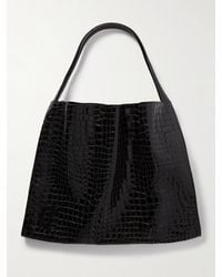Christian Louboutin - Le 54 Croc-Effect Patent-Leather Tote - Lyst