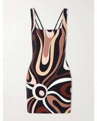 PUCCI - Marmo Printed Jersey Mini Dress - Lyst