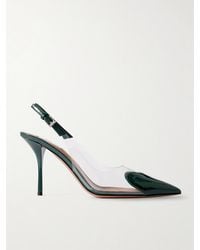 Alaïa - Le Cour 90 Patent Leather And Pu Slingback Pumps - Lyst