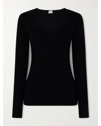 TOTEME - Wool-Blend Top - Lyst