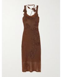 Cult Gaia - Pemma Appliquéd Knitted Midi Dress - Lyst