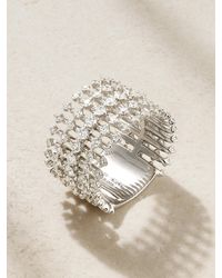 Fernando Jorge - Disco Ring Aus 18 Karat Weißgold Mit Diamanten - Lyst