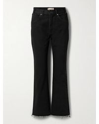 Nili Lotan - Calla Frayed High-Rise Straight-Leg Jeans - Lyst