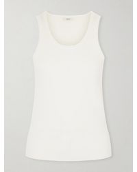 FFORME - Camilla Ribbed Cotton Tank Top - Lyst
