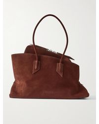 The Attico - La Passeggiata Mittelgroße, Asymmetrische Tote Aus Veloursleder - Lyst