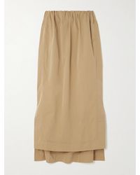 Sa Su Phi - Gilda Gathered Cotton And Silk-Blend Maxi Skirt - Lyst