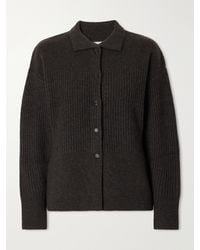 LeKasha - Kalaru Ribbed Cashmere Cardigan - Lyst