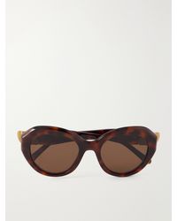 Loewe - Coil Cat-Eye Acetate Sunglasses - Lyst