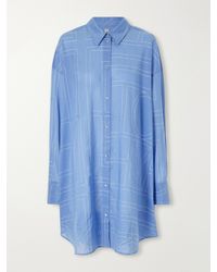 TOTEME - Embroidered Organic Cotton And Lyocell-Blend Shirt - Lyst