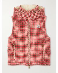 Moncler - Niverolle Logo-Appliquéd Padded Wool-Blend Tweed Vest - Lyst