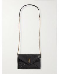 Saint Laurent - Cassandre Mini Textured-Leather Shoulder Bag - Lyst