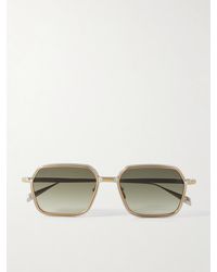 Jacques Marie Mage - Admiral Square-Frame- And-Tone Titanium Sunglasses - Lyst
