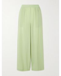JOSEPH - Hulin Silk Crepe De Chine Wide-Leg Pants - Lyst