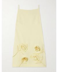 Self-Portrait - Mini-Robe En Crêpe À Appliqués - Lyst