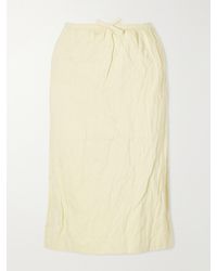 ShuShu/Tong - Bow-Detail Cotton-Blend Midi Skirt - Lyst